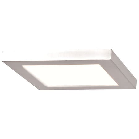 Boxer, LED Flush Mount, White Finish, Acrylic Lens Acrylic